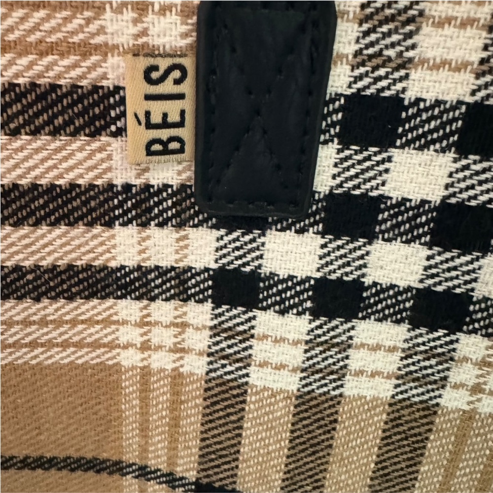 BEIS The Work Tote in Plaid Women's Organizational Laptop Bag - Picture 5 of 12